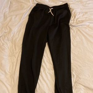 Black Shein joggers, size large
